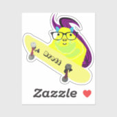 Naughty Eichhörnchen #416 Brett Skateboarding Aufkleber (Blatt)