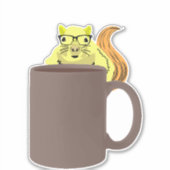 Naughty-Eichhörnchen #419 Aufkleber (Vorderseite)