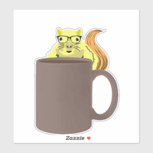 Naughty-Eichhörnchen #419 Aufkleber