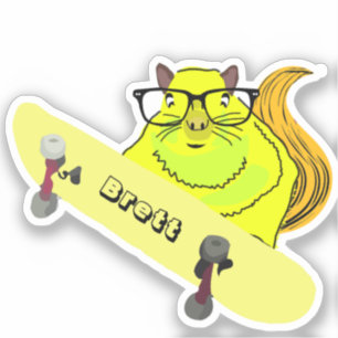 Naughty Eichhörnchen #422 Brett Skateboarding Aufkleber