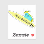 Naughty Eichhörnchen #428 Surfen Aufkleber (Blatt)