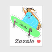 Naughty Eichhörnchen #430 Brett Skateboarding Aufkleber (Blatt)