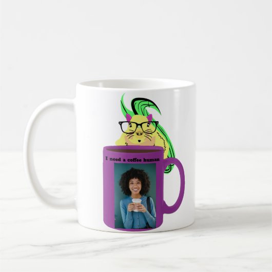 Naughty Eichhörnchen #436 Coffee Human Kaffeetasse (Links)