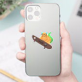 Naughty Eichhörnchen #442 Brett Skateboarding Aufkleber (Telefon)