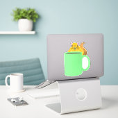 Naughty-Eichhörnchen #445 Aufkleber (Laptop auf Schreibtisch)