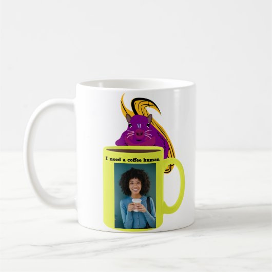 Naughty Eichhörnchen #449 Coffee Human Kaffeetasse (Links)