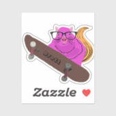 Naughty Eichhörnchen #466 Brett Skateboarding Aufkleber (Blatt)