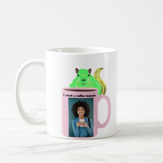 Naughty Eichhörnchen #474 Kaffee human Kaffeetasse (Links)