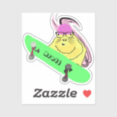 Naughty Eichhörnchen #491 Brett Skateboarding Aufkleber (Blatt)