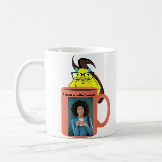 Naughty Eichhörnchen #493 Kaffee human Kaffeetasse (Links)