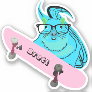 Naughty Eichhörnchen #501 Brett Skateboarding Aufkleber