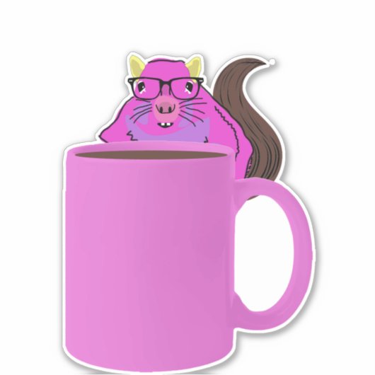 Naughty-Eichhörnchen #514 Aufkleber (Vorderseite)