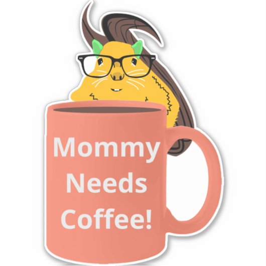 Naughty Eichhörnchen #515 Coffee Cup Aufkleber (Vorderseite)