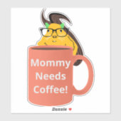 Naughty Eichhörnchen #515 Coffee Cup Aufkleber (Blatt)