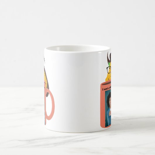 Naughty Eichhörnchen #515 Coffee Human Kaffeetasse (Mittel)