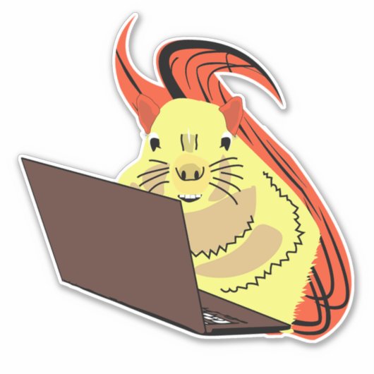 Naughty-Eichhörnchen #51 Aufkleber (Vorderseite)