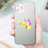 Naughty Eichhörnchen #520 Brett Skateboarding Aufkleber (Telefon)