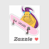 Naughty Eichhörnchen #521 Brett Skateboarding Aufkleber (Blatt)