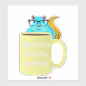 Naughty Eichhörnchen #529 Coffee Cup Aufkleber (Blatt)