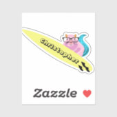 Naughty Eichhörnchen #550 Surfen Aufkleber (Blatt)