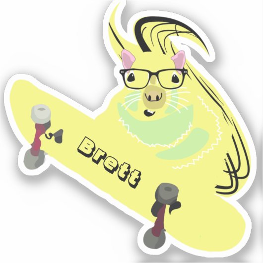 Naughty Eichhörnchen #563 Brett Skateboarding Aufkleber (Vorderseite)