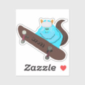 Naughty Eichhörnchen #571 Brett Skateboarding Aufkleber (Blatt)