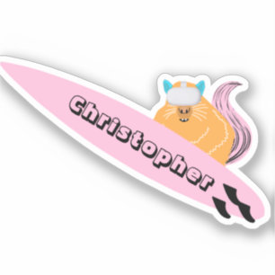Naughty Eichhörnchen #592 Surfen Aufkleber