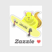 Naughty Eichhörnchen #628 Brett Skateboarding Aufkleber (Blatt)