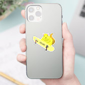 Naughty Eichhörnchen #628 Brett Skateboarding Aufkleber (Telefon)