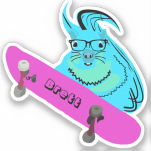Naughty Eichhörnchen #637 Brett Skateboarding Aufkleber