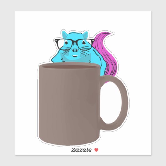 Naughty-Eichhörnchen #641 Aufkleber (Blatt)