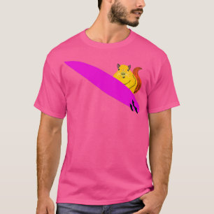 Naughty Eichhörnchen 648 Surfen T-Shirt