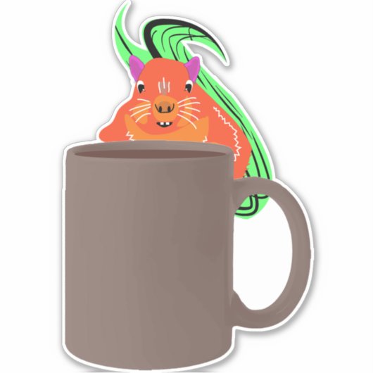 Naughty-Eichhörnchen #649 Aufkleber (Vorderseite)