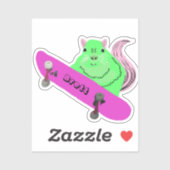 Naughty Eichhörnchen #674 Brett Skateboarding Aufkleber (Blatt)