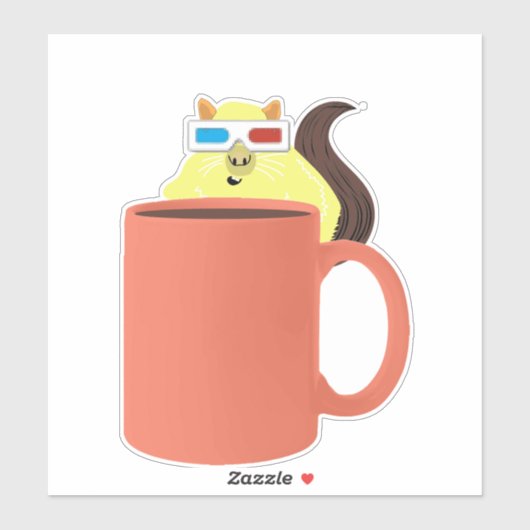 Naughty-Eichhörnchen #679 Aufkleber (Blatt)