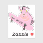 Naughty Eichhörnchen #698 Brett Skateboarding Aufkleber (Blatt)