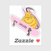 Naughty Eichhörnchen #734 Brett Skateboarding Aufkleber (Blatt)