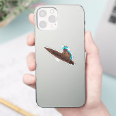 Naughty Eichhörnchen #736 Surfen Aufkleber (Telefon)