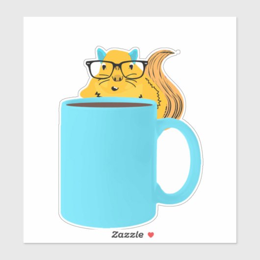 Naughty-Eichhörnchen #759 Aufkleber (Blatt)