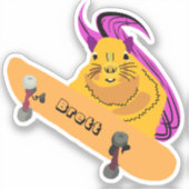 Naughty Eichhörnchen #774 Brett Skateboarding Aufkleber (Vorderseite)