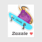 Naughty Eichhörnchen #854 Brett Skateboarding Aufkleber (Blatt)