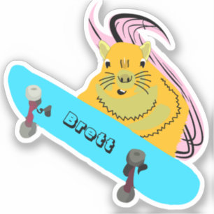 Naughty Eichhörnchen #900 Brett Skateboarding Aufkleber