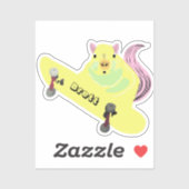 Naughty Eichhörnchen #914 Brett Skateboarding Aufkleber (Blatt)