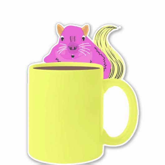 Naughty-Eichhörnchen #922 Aufkleber (Vorderseite)