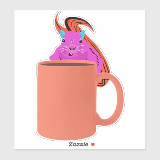 Naughty-Eichhörnchen #978 Aufkleber (Blatt)