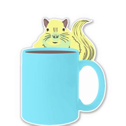 Naughty-Eichhörnchen #978 Aufkleber (Vorderseite)