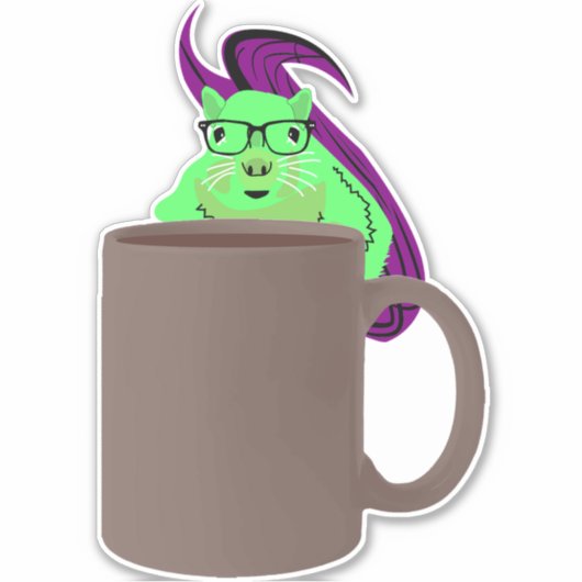 Naughty-Eichhörnchen #978 Aufkleber (Vorderseite)