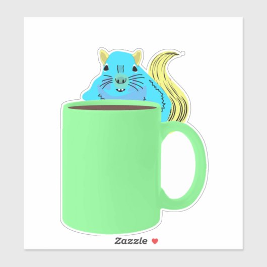 Naughty-Eichhörnchen #978 Aufkleber (Blatt)