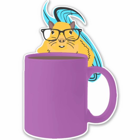 Naughty-Eichhörnchen #978 Aufkleber (Vorderseite)