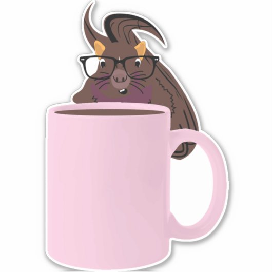 Naughty-Eichhörnchen #978 Aufkleber (Vorderseite)